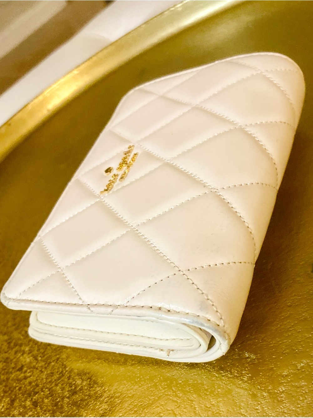 Kate Spade Carey Quilted Leather Ivory  White Wallet - Picture 6 of 16